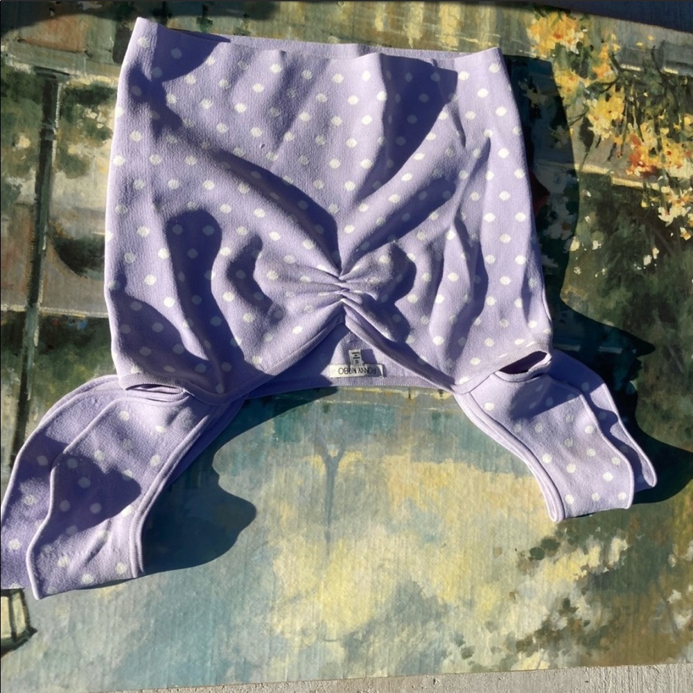 Ronny Kobo Purple Polka Dot Top NWOT - Picture 6 of 6